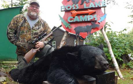 Our best black bear hunting photos at Ross Lake Camps in Maine